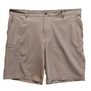 Bass Cargo Shorts Mens 42 X 10 Gray Quick Dry Zip Lightweight golf beach casual